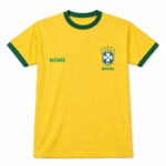Camiseta Brasil Personalizada Torcedor Seu Nome Foto Logo