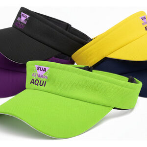 Viseira Premium Personalizada Dry Fit Sua Arte Logo Empresas