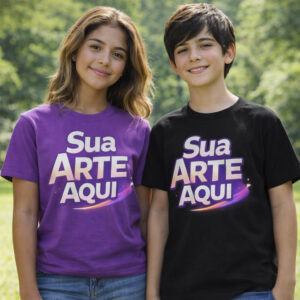 Camiseta Juvenil Colorida Personalizada