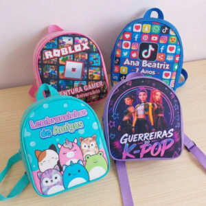 Kit Mochilinhas Personalizadas Lembrancinha Aniversário
