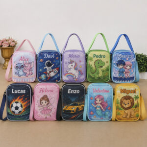 Kit 10 Shoulder Bag Bolsinha Personalizadas Qualquer Tema