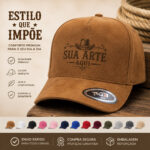 Boné Personalizado Camurça Tkm Ajuste Fivela Com Sua Arte